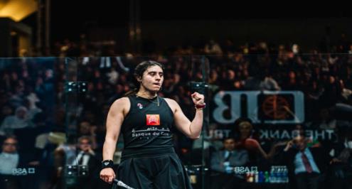 نور الشربيني تعود لصدارة التصنيف العالمي للإسكواش